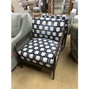 GEOMETRIC UPHOLSTERED CHAIR-2 AVAILABLE