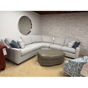 3PC. Modern Grey L-Shaped Sectional