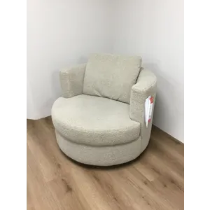 Contemporary Bouclé Swivel Chair