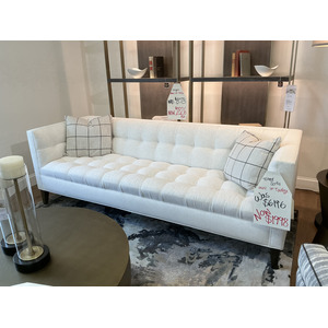 Tufted Off White Formal Sofa