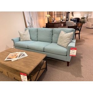 Teal High Leg Modern Arm Sofa