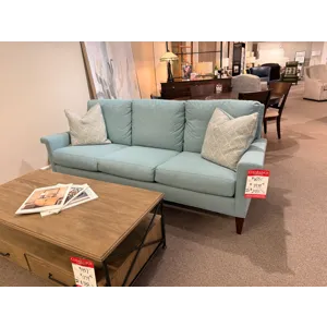 Teal High Leg Modern Arm Sofa
