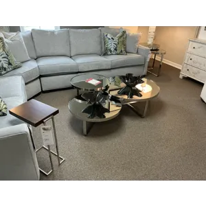 2 PC. Modern Mirror Table Set - Coffee Table, End Table