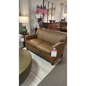 LEATHER LOVESEAT