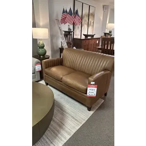 LEATHER LOVESEAT