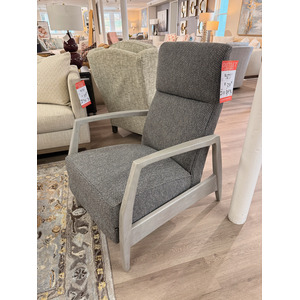 Modern Gray Push Back Lounge Chair