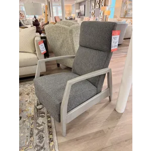 Modern Gray Push Back Lounge Chair