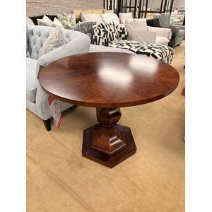 Solid Walnut Round Pedestal Table
