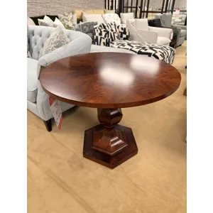 Solid Walnut Round Pedestal Table