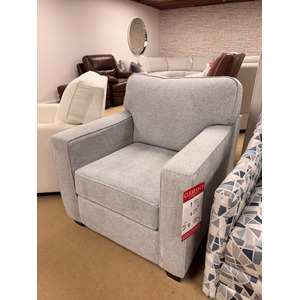 Modern Gray Square Arm Stationary Chair