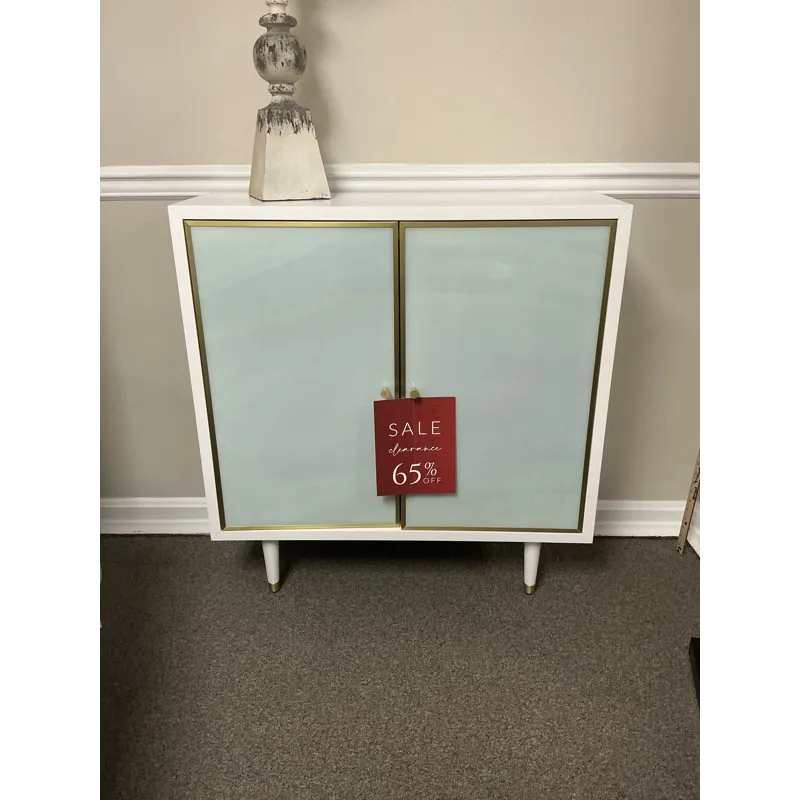 Teal and Gold Cabinet