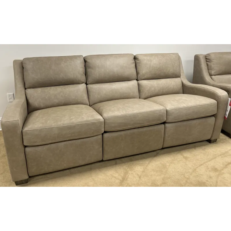 LEATHER DUAL RECLINING SOFA