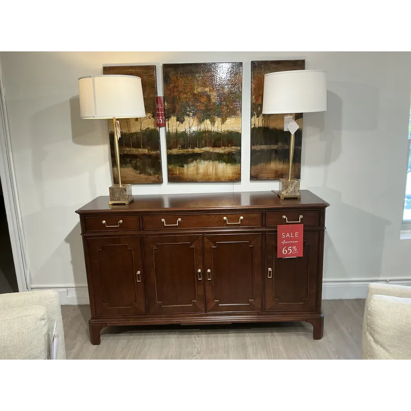 Mid-Century Wood Server Cabinet
