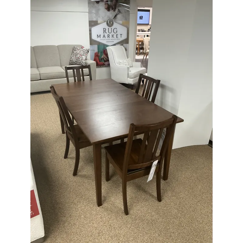 Solid Cherry 5 Piece Dining Set w/ Leaf