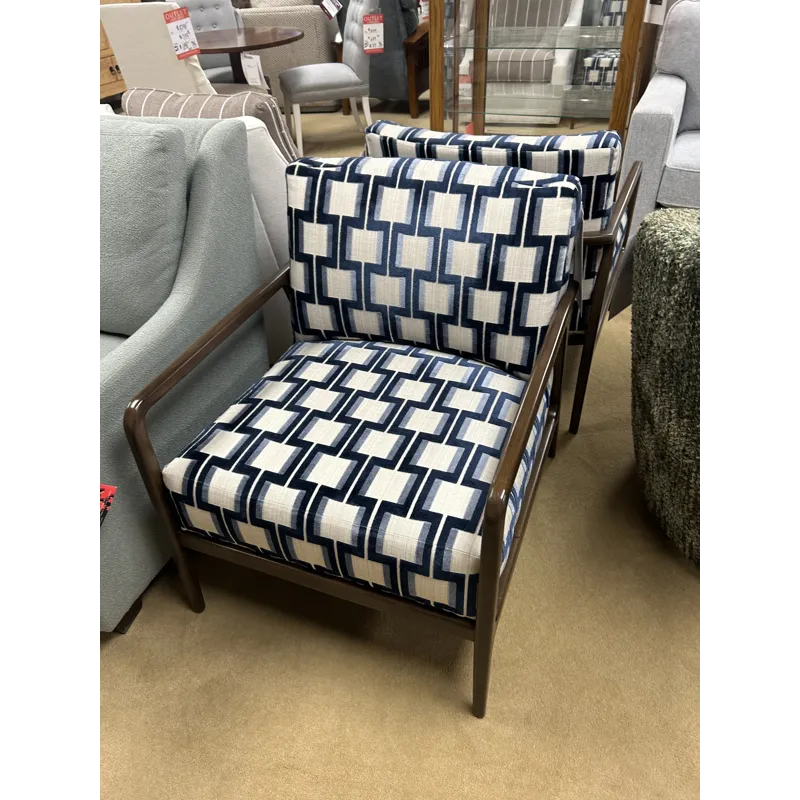 GEOMETRIC UPHOLSTERED CHAIR-2 AVAILABLE