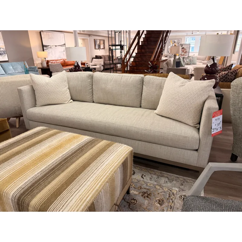 Modern Light Gray Low Back Sofa