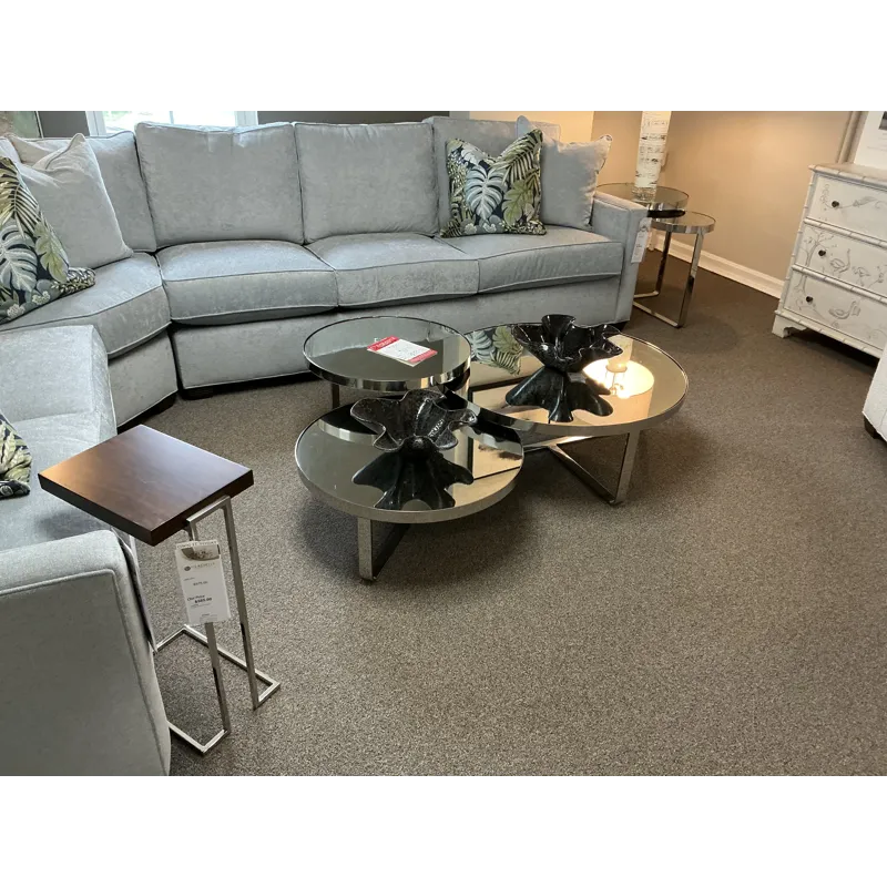 3 PC. Modern Mirror Table Set - Coffee Table, End Table, Drink Table