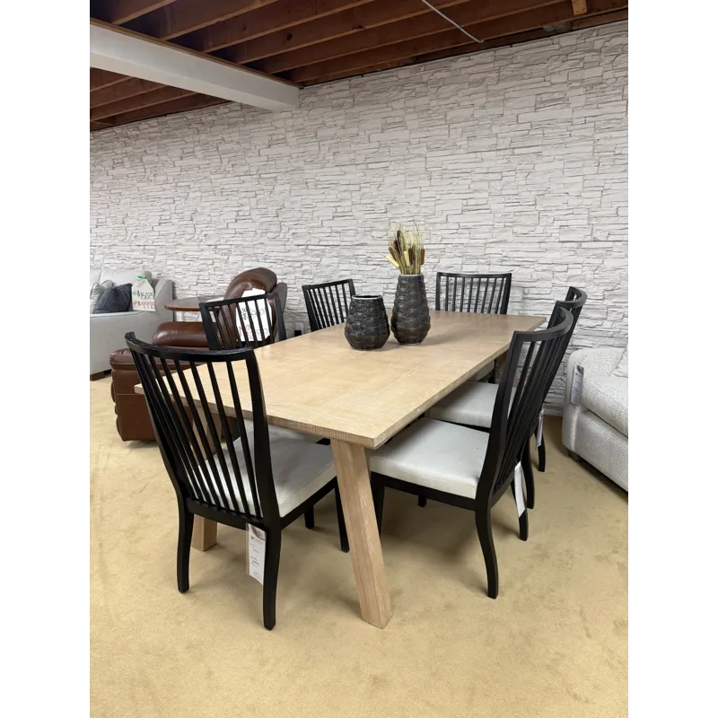 Modern Farmhouse 7PC. Dining Set