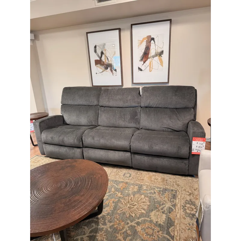 Dark Gray Power Reclining Sofa