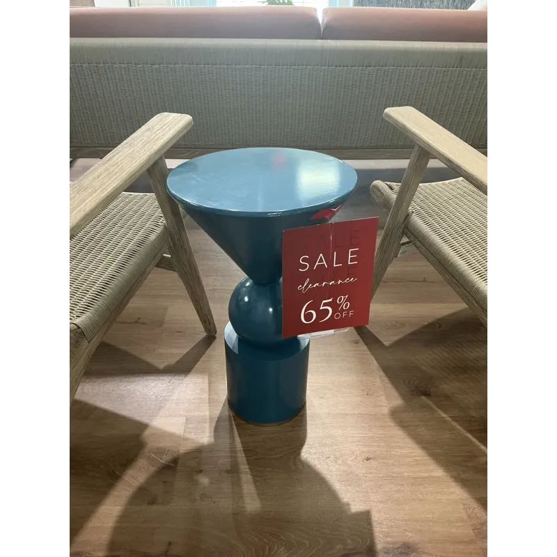 Blue Accent Drink Table