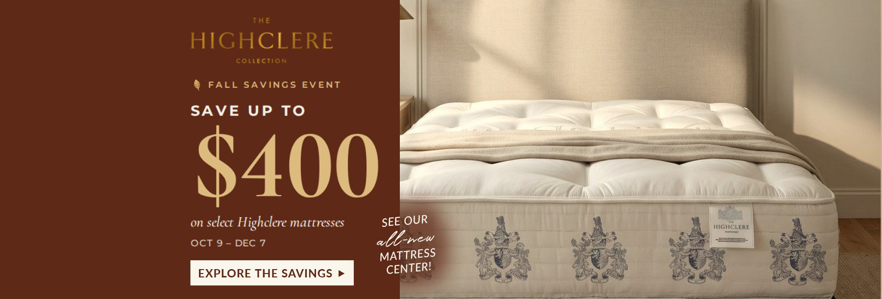 Fall Savings Highclere