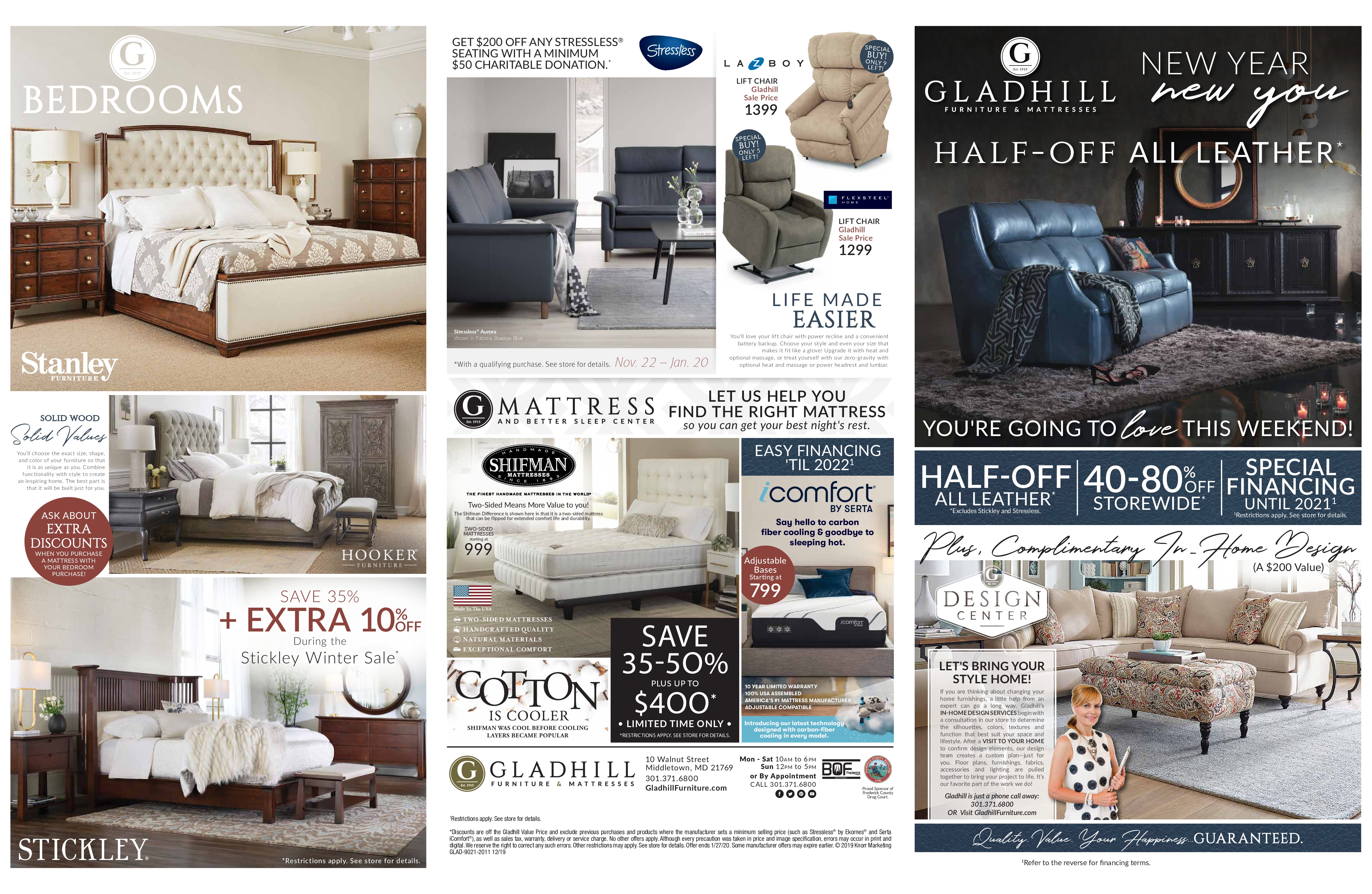 Half Off Leather | Gladhill Furniture & Mattresses
