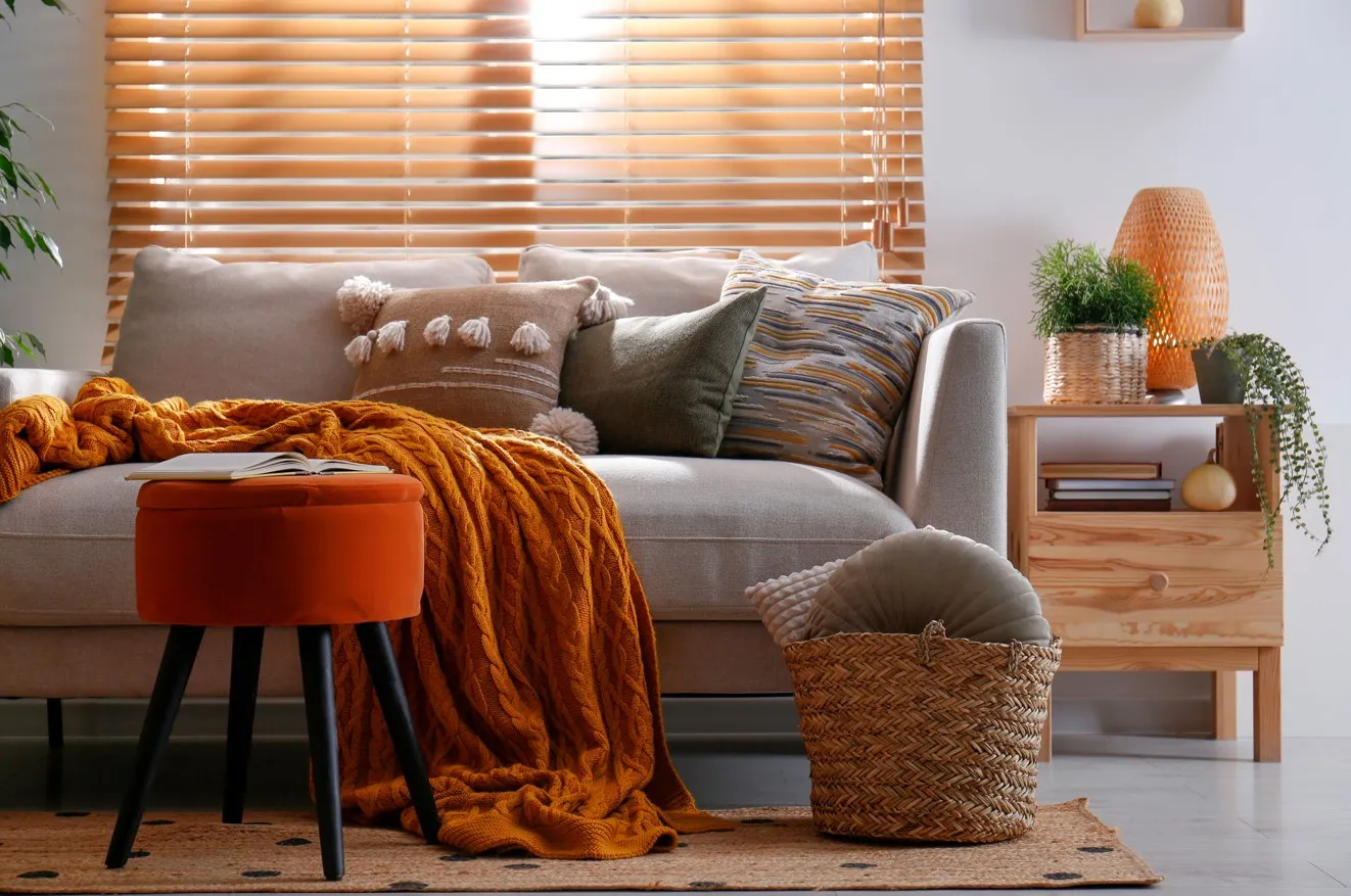 How to Layer Textures for the Coziest Fall Living
