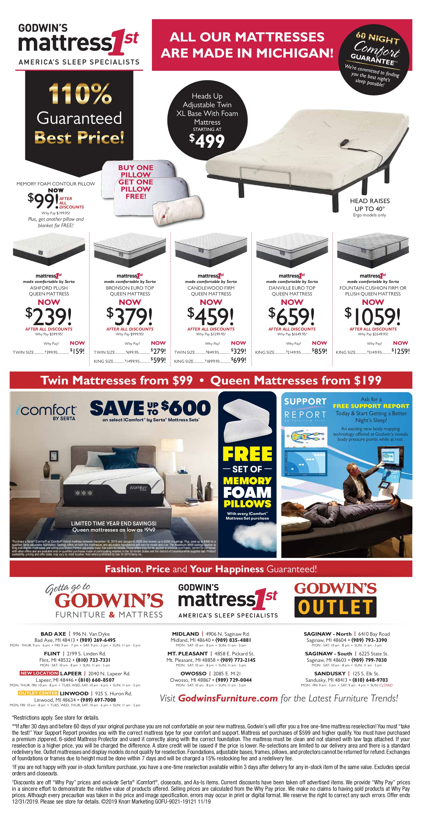 Factory Overstock Godwin's Furniture & Mattress