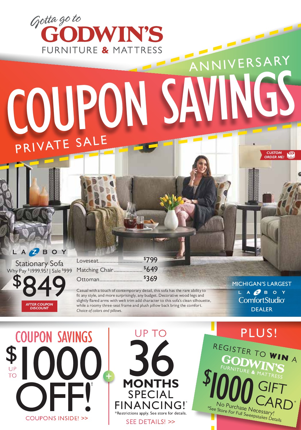 Coupon Event Godwin's Furniture & Mattress