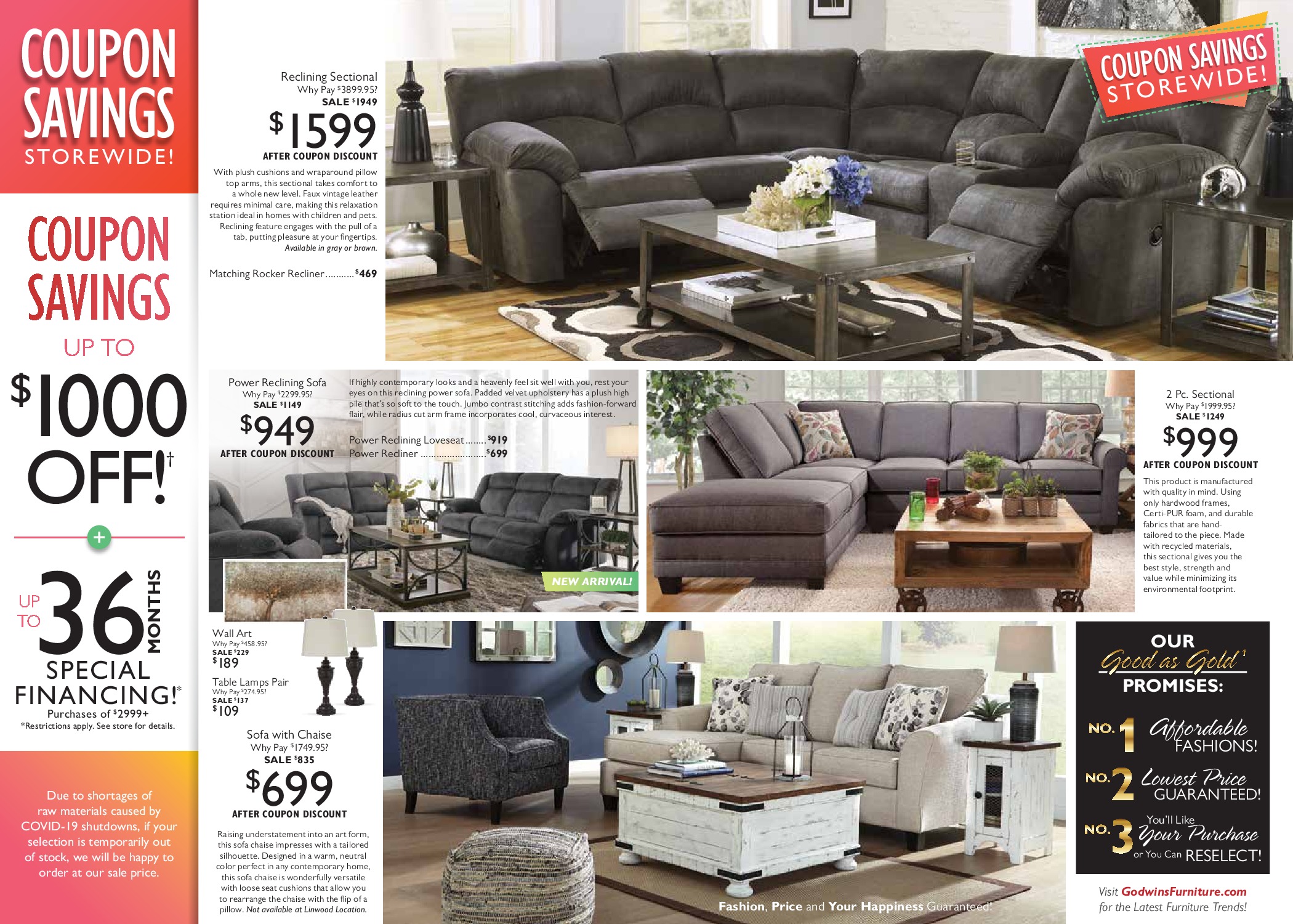 Coupon Event Godwin's Furniture & Mattress