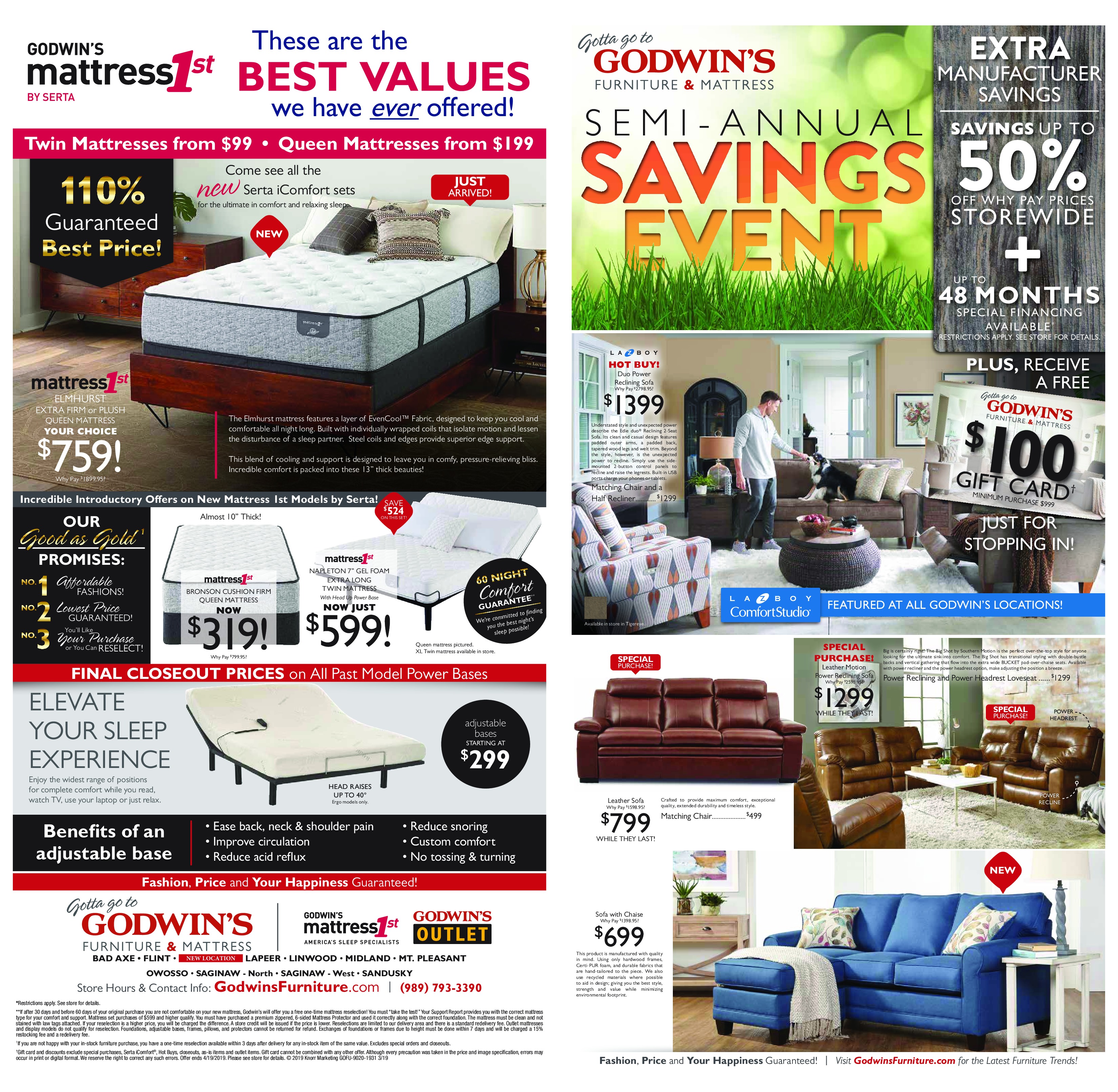 Semi Annual Sale Godwin's Furniture & Mattress