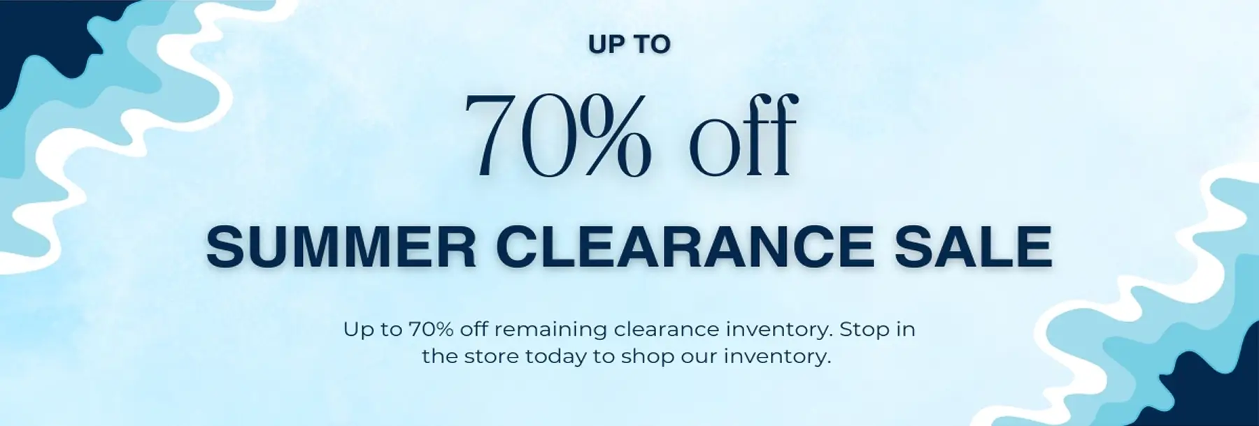 Summer Clearance Sale