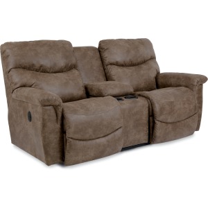 James Reclining Loveseat w/ Console