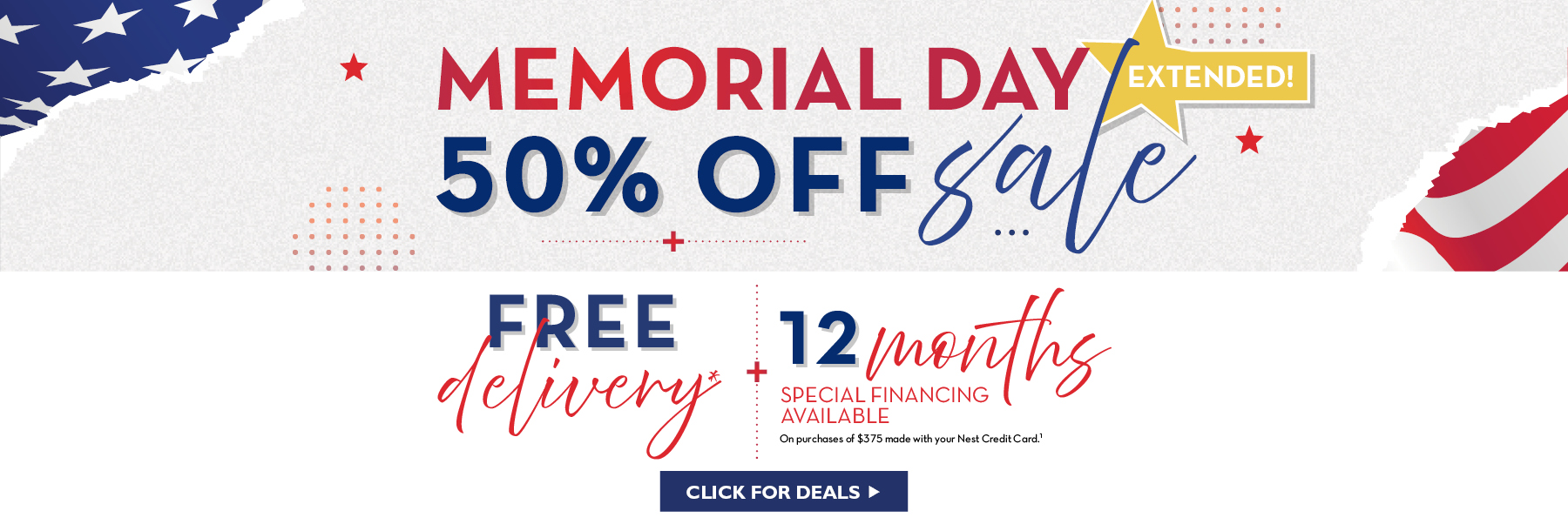 Memorial Day Sale Extended