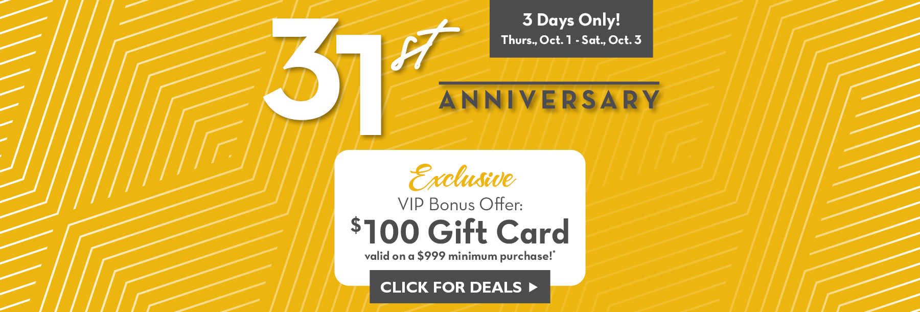 Private Anniversary Sale