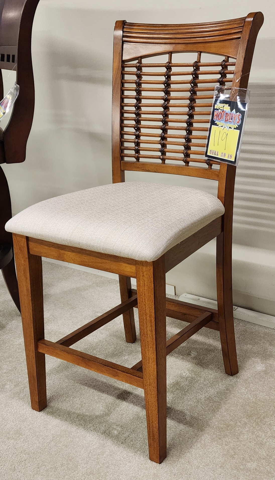 Bayberry NonSwivel Counter Stool Dark Oak 4766822 by Hillsdale