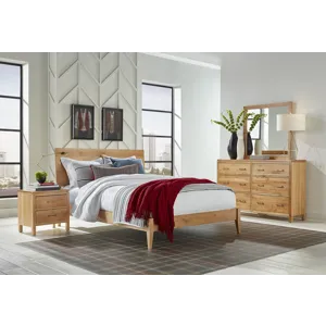 2 West Queen Modern Platform Bed
