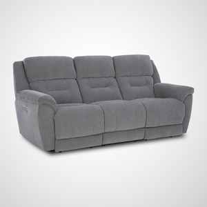 Knockout Zero Gravity Power Sofa - Granite
