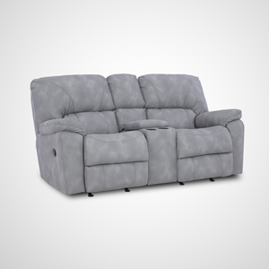 Rhino Reclining Loveseat - Grey