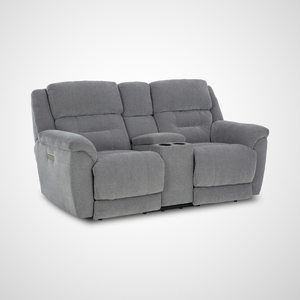 Knockout Zero Gravity Power Loveseat - Granite
