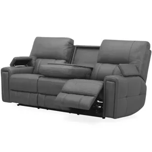Hudson Leather Power Reclining Sofa
