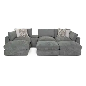 Dreamscape 5 PC Sectional - Linwood Green Bay