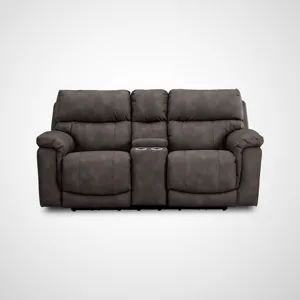 Cosmo Power Loveseat - Pewter