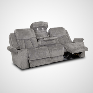 Denali Power Reclining Sofa w/ Power Headrest - Landry Ash