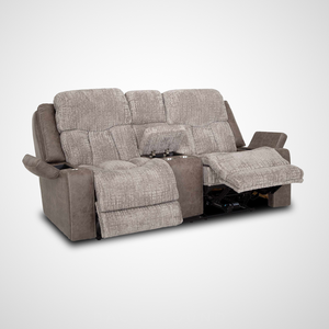 Denali Power Reclining Console Loveseat w/ Power Headrest - Boswell Dove