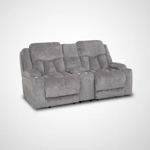 Denali Power Reclining Console Loveseat w/ Power Headrest