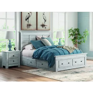 Makidern King Panel Storage Bed