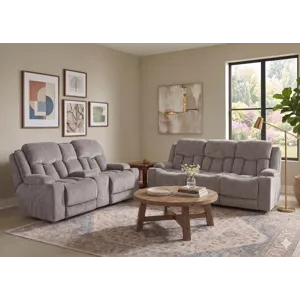 Denali Power Reclining Console Loveseat w/ Power Headrest