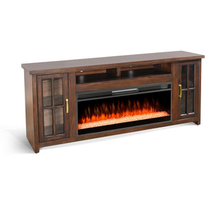 Americana Media Console w/ Fireplace Option