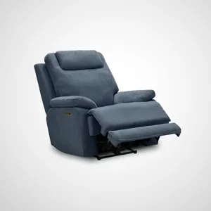 Russell Triple Power Recliner - Indigo